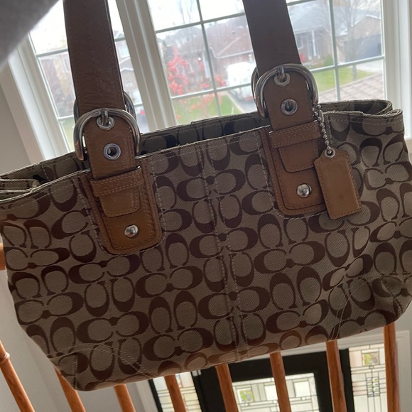 Beige Coach Hand Bag - Picture 1 of 3